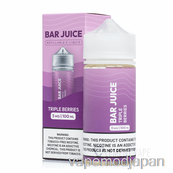 VAPE MOD トリプルベリー - バージュース - 100ml 3mg